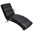 thumbnail image 6 of vidaXL Message Lounger Faux Leather Home Office Interior Seating Black/White, 6 of 12