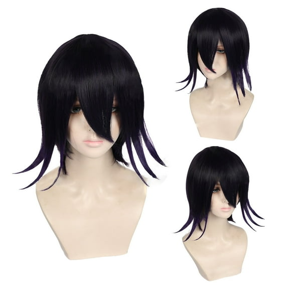 DOPI Women's Fashion Wig Purple Synthetic Hairshort Wigs hair Wave Wig