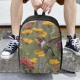 thumbnail image 6 of Salouo Humming Bird Print Travel Laptop Backpack,17Inch Casual Bag with Side Pockets for Men & Women Stylish Daypack for Weekender/Business/Hiking-One Size, 6 of 6