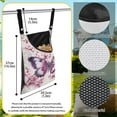 thumbnail image 6 of SEANATIVE Cherry Blossom Clothespin Bag with Hanging Hook Butterfly Summer Clothespin Bag Holder Large Capacity Clothespin Bag for Clothesline Outdoor Decoration, 2 Piece, 6 of 7