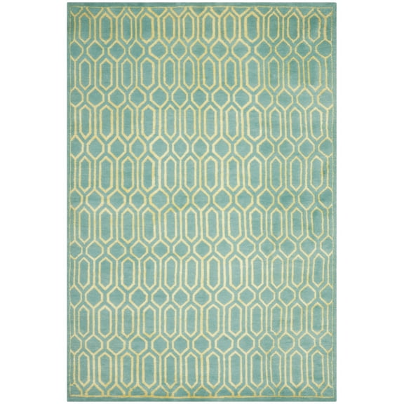 Safavieh MOS150A Mosaic Aqua / Light Gold