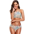 thumbnail image 4 of Dreamtimes Meadow Flowers On Field Swimsuits Padded Bikini Sets Sexy Swimwear for Women, X-Large, 4 of 7