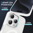 thumbnail image 6 of Magnetic for iPhone 15 Pro Case Compatible with MagSafe,[Military Grade Protection] Magnetic Phone Case Translucent Matte Anti-Scratch Shockproof Protective Case Cover Pink, 6 of 17