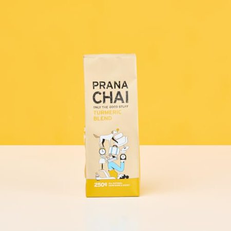 Prana Chai TURMERIC Blend 250 g - All-Natural, no sugars, no syrups, no concentrates, no preservatives. Only The Good Stuff