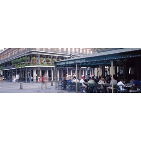 Cafe du Monde French Quarter New Orleans LA Canvas Art - Panoramic Images (18 x