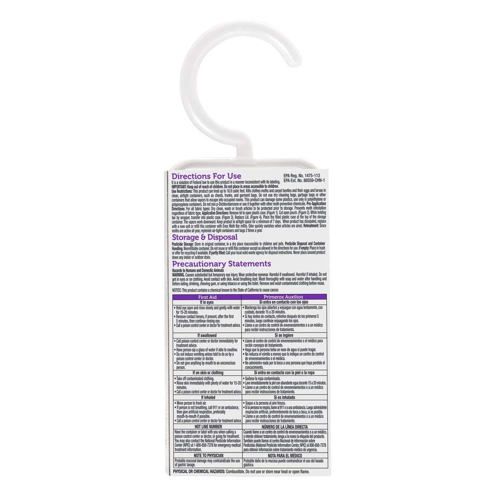 Enoz Moth Bar, Lavender Scent (Case of 6)