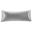 Mainstays Woven Solid Satin Body Pillow Cover, Zipper Closure, 20"x52", Grey