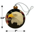 thumbnail image 6 of American Bald Eagle Flag USA Patriotic Wood Christmas Tree Holiday Ornament, 6 of 6