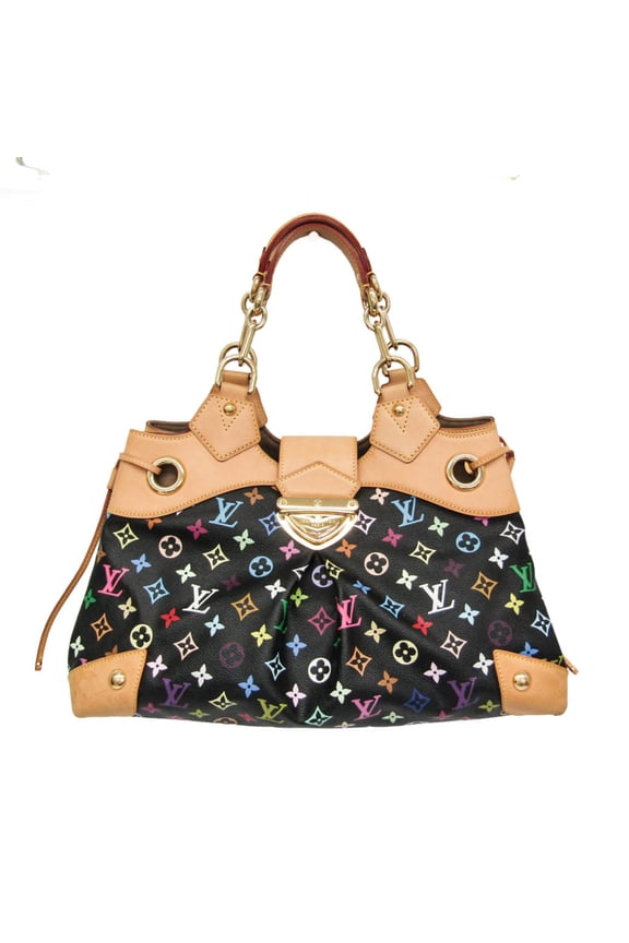 Pre-Owned Louis Vuitton Monogram Multicolore Ursula M40124 Women's Handbag Noir