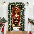 thumbnail image 2 of Christmas Door Cover for Festive Home Entrance Decoration and Holiday Party Background Display with Classic Seasonal Patterns B, 2 of 6