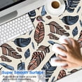 thumbnail image 2 of Long Mouse Pads for Desk,Blue and Brown Feather Pattern Desk Mats on Top Of Desks, Desk Mouse Pad Extra Large with 3mm Non-Slip Base and Stitched Edge for Gaming,Office,Work,Home 47.3"x23.6", 2 of 6