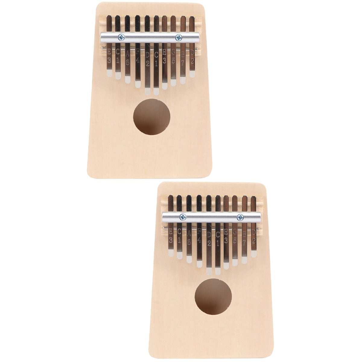HOMEMAXS 2 Sets Practical DIY Kalimba Thumb Piano 10-key Thumb Musical Instrument