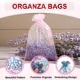 thumbnail image 3 of Organza Bag 3.5" x 4.7", Colorful Coral Mesh Bags Drawstring Gift Bags Party Favor Bag Lake Blue-Gold, 50Pcs, 3 of 6