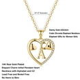 thumbnail image 2 of TINGN Gold Initial Elephant Necklace for Women 14K Gold Plated CZ Elephant Necklaces, 2 of 5