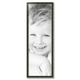 thumbnail image 2 of ArtToFrames 16" x 49" Black Panel With Silver Lip Picture Frame, 16x49 inch Multi Wood Poster Frame (WOM-5093),  Pack, 2 of 7