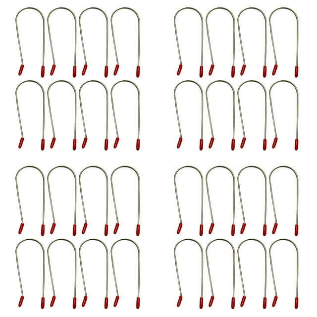 Hot Roller Clips for Electric Rollers Replacement Clip Kit Fixed Clip U Shaped Curling Hot Roller Clip Assorted Hot Roller Clips Replacements 8pcs/Pack 3 Sizes