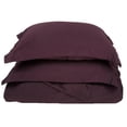 thumbnail image 1 of 400 Thread Count Egyptian Cotton Twin Duvet Cover Set Solid  Plum, 1 of 1