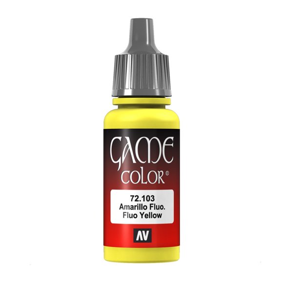 17ml Bottle Fluorescent Yellow Game Color