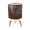 Color 1, variant on Small Trash Can with Lid Serene Pine Forest Landscape Golden Sunset Dramatic Light Misty 1.8 Gallon Dog Proof Trash Can Round Garbage Can Waste Bin Wastebasket for Bathroom Bedroom Living Room