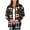 Dark Gray, variant on HAiming Women's Fleece Jacket Winter Trendy Plaid Long Sleeve Button down Coat Casual Loose Warm Outwear with Pockets