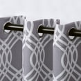 thumbnail image 3 of BNM Ribbon Blackout Curtains, Set of 2, 52" x 108", Silver, 3 of 6