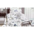 thumbnail image 2 of Nuevo Juego de Ropa de Cama Infantil de 4 Piezas de Camión de Construcción (Verde y Azul), 2 of 6