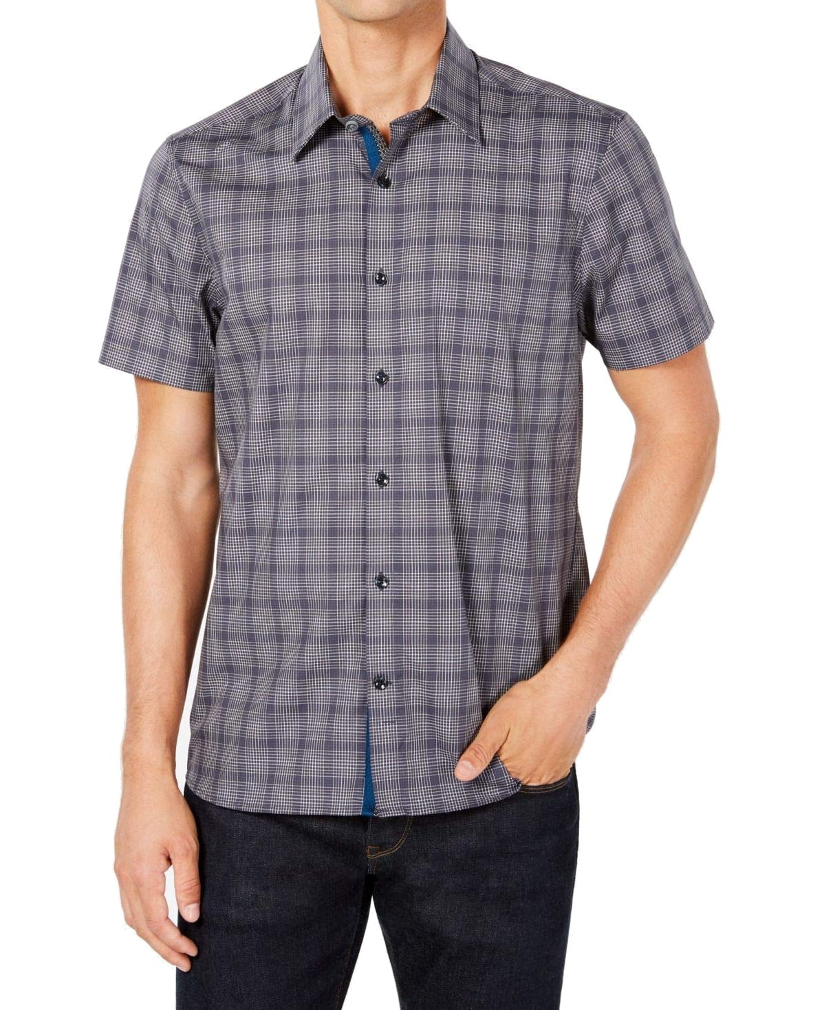 Ryan Seacrest Distinction Casual Shirts - Mens Button Down Plaid Shirt ...