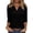 A431 Black, variant on 3/4 Sleeve Blouses for Women Split V Neck Pleated Tunic Tops Casual Loose Fit Pintuck Shirts Lightweight Breathable Work Office Blouses Everyday Wear Summer Elegant Dressy