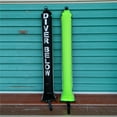 thumbnail image 2 of Buceo SMB (salchicha de Seguridad) Tubo de Señal / Boya Marcadora de con Inflador para Buceo - Durable Y Portátil - Negro y Fluorescencia Verde, 2 of 8