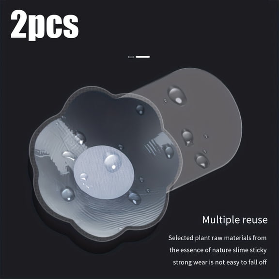 Transparent Floral Silicone Breast Pads for Nursing Mothers - Comfortable and Breathable Daily Wear