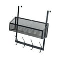 thumbnail image 4 of QSTDGVPW over The Door Hooks Organizer Multifunctional and 4 Hooks Hanging Door Organizer Black Single Tier, 4 of 9