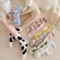 thumbnail image 3 of Chaussettes d'Automne et d'Hiver en Molleton Corail Chaud Chaussettes Tendance Gris Clair, 3 of 3