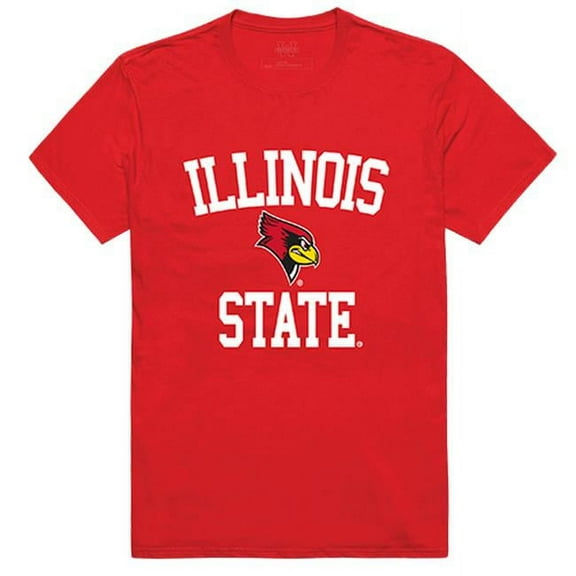 Illinois State University Men Arch T-Shirt, Red - Large