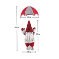 thumbnail image 4 of Navidad paracaidismo sin rostro decoración del hogar gnomo paracaídas para la pared del hogar rojo Ndcxsfigh Libre de BPA, 4 of 4