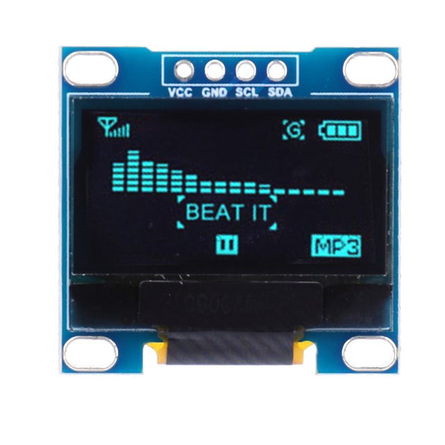 Placa circuito pantalla OLED 128*64 DC 3.3-5V I2C IIC para (azul)