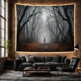 thumbnail image 6 of Atmospheric Forest Stands With Solitary Deer Facing Forward, Mystical Fantasy for Space Lovers, Galaxy Room Decor, Mother's Day Gift, Tapestry Wall Hanging for Bedroom and Dorm, 6 of 7