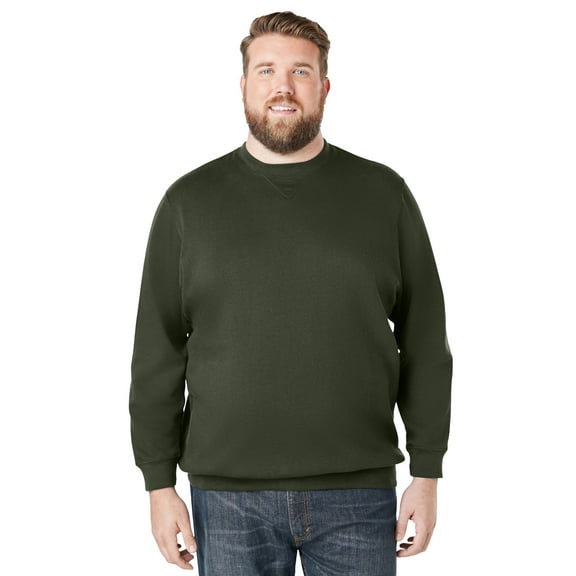 KingSize Men's Big & Tall Fleece Crewneck Sweatshirt