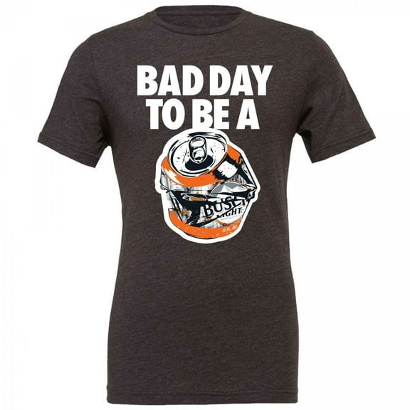 Busch Light Bad Day to Be a Can Grey Colorway T-Shirt-2XLarge
