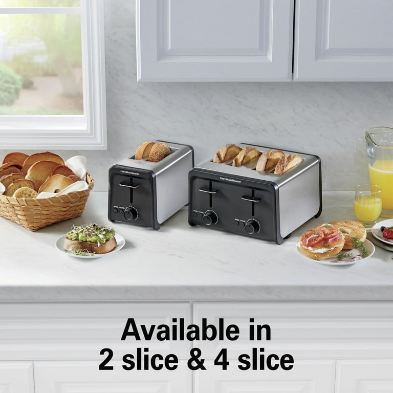 Hamilton Beach 2 Slice Toaster with Wide Slots, Bagel