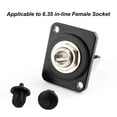 thumbnail image 4 of Black Rubber 6.35mm Audio Jack PC DVD Microphone Socket Dust Cover 10PCS, 4 of 8