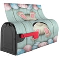 thumbnail image 3 of Easter Bunny Eggs Mailbox Cover Mailbox Wraps, Waterproof Mailbox Covers Magnetic Post Box Cover Large Size 25.5"(L) x 21"(W) Garden Yard Outside Farmhouse Home Decor, 3 of 6