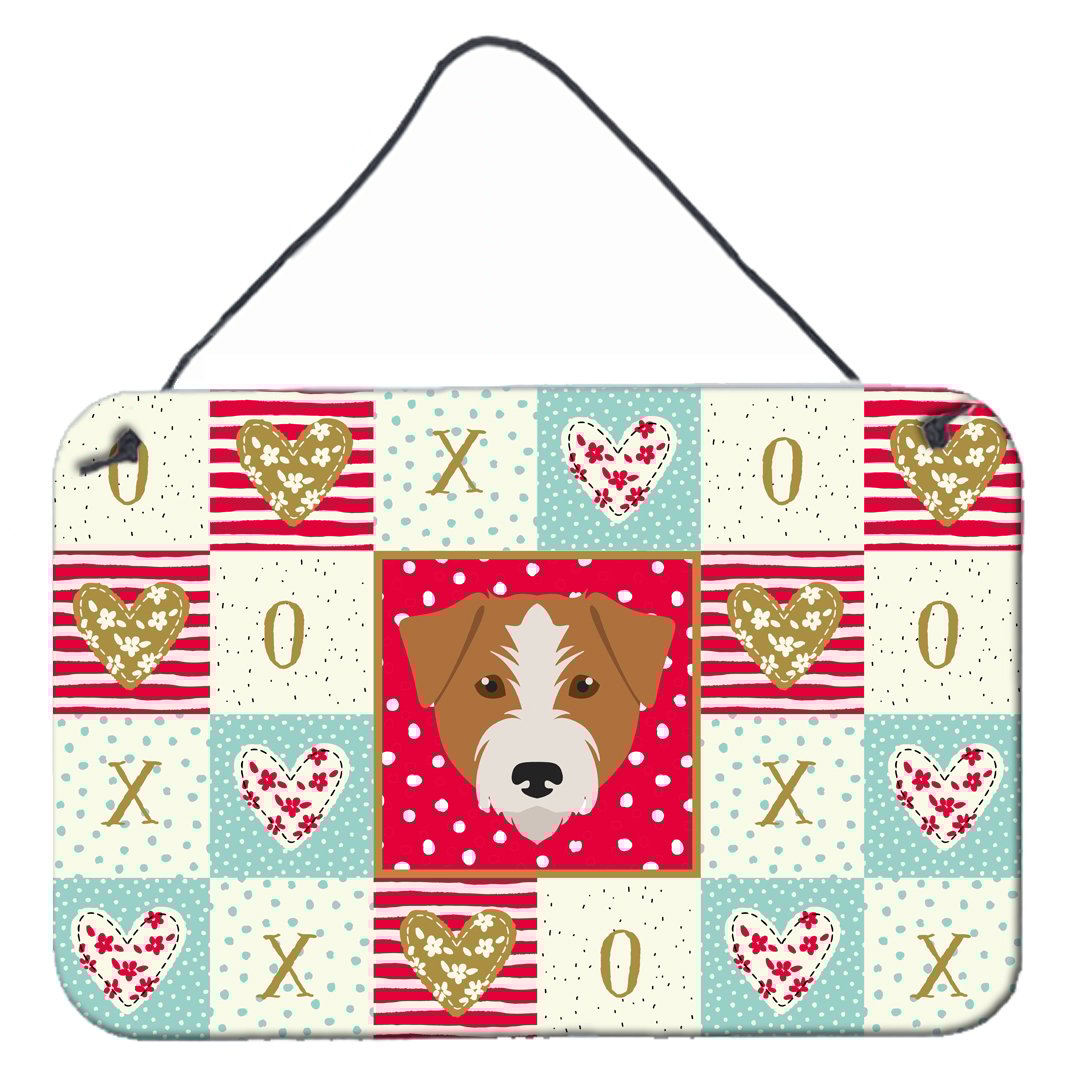 Carolines Treasures CK5213DS812 Kromfohrlander Love Wall or Door Hanging Prints 8x12 multicolor