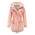thumbnail image 1 of Pisexur Women'S Winter Jacket Thicken Cotton Jacket Pocket Big Jacket, 1 of 3