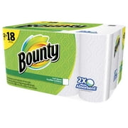 Bounty Paper Towels, White, 12 Giant Rolls 18 Regular Rolls