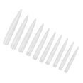 thumbnail image 2 of Long Nail Tip, Multi-purpose Safe Non- 10pcs ABS False Nails Tips Eco-friendly  For Nail Extension UV Nails Manicure Learning Natural Color,Transparent Color, 2 of 8