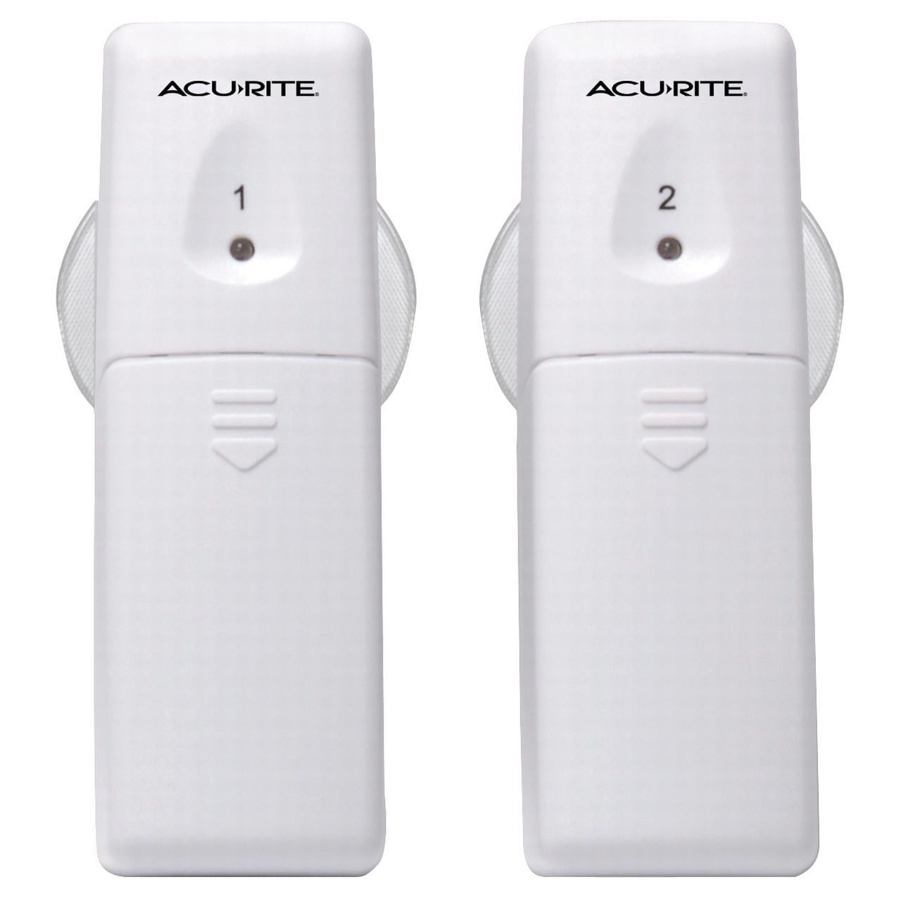 AcuRite Digital Wireless Temperature Monitor for Fridge and Freezer with Two Remote Temperature Sensor Thermometers, Custom Temperature Alarm for Max/Min Temperature in Home or Restaurants (00986)