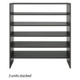 thumbnail image 6 of Whitmor Stackable 31" Extra Wide 2 Tiers, 9-Pair of Shoes Closet Storage Organizer, Espresso, 6 of 7