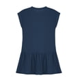 thumbnail image 4 of Niña Vestido de Primavera Estiramiento Suave Cómodo Casual Vestidos Sueltos para 5-14 Años Vestido de Verano de Manga Corta, 4 of 8