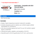 thumbnail image 2 of Head Gasket - Compatible with 2024 Chevy Malibu, 2 of 2