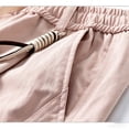 thumbnail image 5 of Men's Casual Cargo Shorts, Elastic Drawstring Waist with Multi-Pockets, Relaxed Fit Lightweight Streetwear Shorts for Men Everyday Casual Wear Pink XXL, 5 of 5